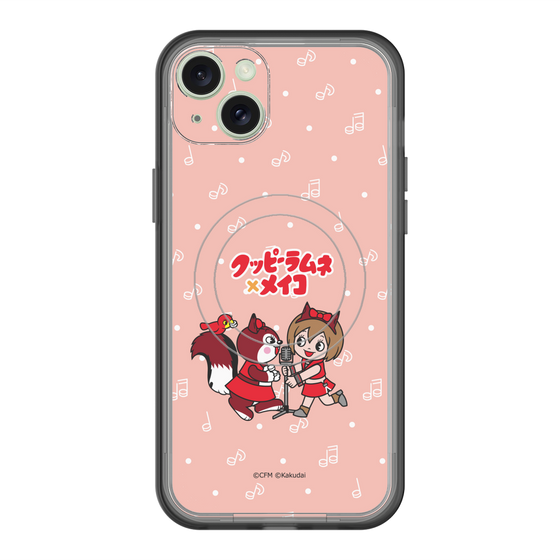 スリムプロテクションプレミアムケース with MagSafe［ 初音ミク×クッピーラムネ - MEIKO×ラム - デフォルメイラスト ］