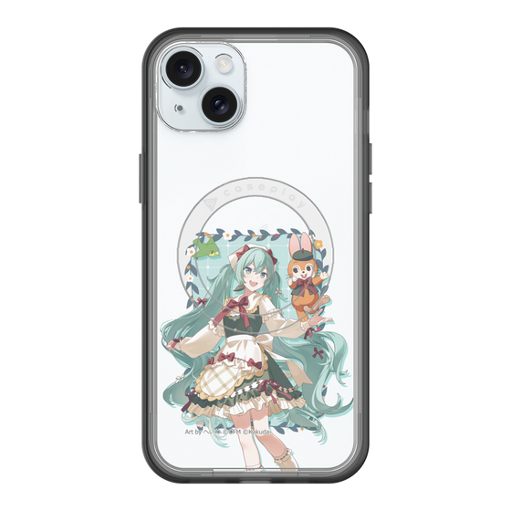 スリムプロテクションプレミアムケース with MagSafe［ 初音ミク×クッピーラムネ - 初音ミク×クッピー - 等身イラスト1 ］