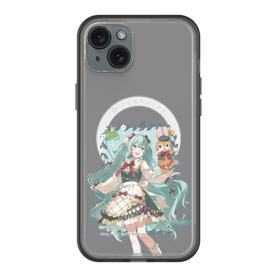 スリムプロテクションプレミアムケース with MagSafe［ 初音ミク×クッピーラムネ - 初音ミク×クッピー - 等身イラスト1 ］