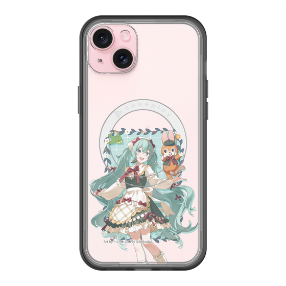 スリムプロテクションプレミアムケース with MagSafe［ 初音ミク×クッピーラムネ - 初音ミク×クッピー - 等身イラスト1 ］