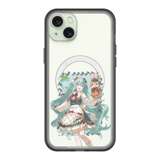 スリムプロテクションプレミアムケース with MagSafe［ 初音ミク×クッピーラムネ - 初音ミク×クッピー - 等身イラスト1 ］