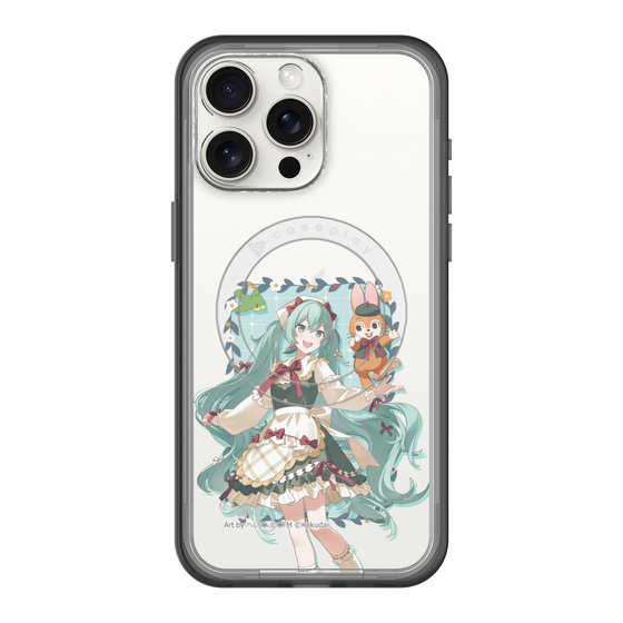 スリムプロテクションプレミアムケース with MagSafe［ 初音ミク×クッピーラムネ - 初音ミク×クッピー - 等身イラスト1 ］