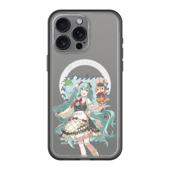 スリムプロテクションプレミアムケース with MagSafe［ 初音ミク×クッピーラムネ - 初音ミク×クッピー - 等身イラスト1 ］