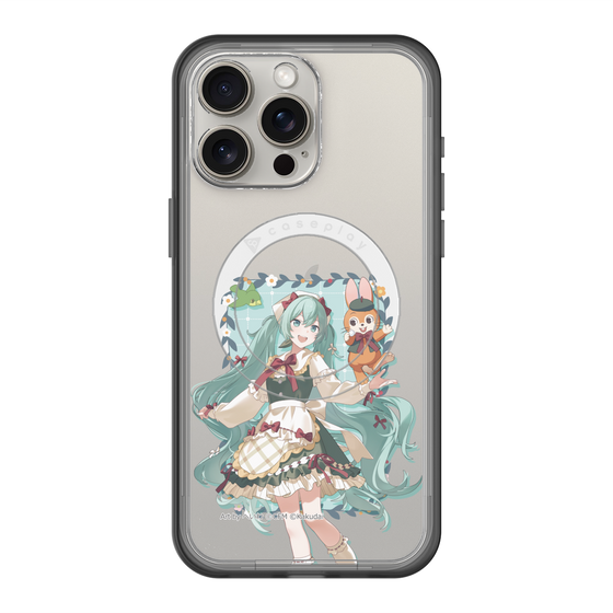 スリムプロテクションプレミアムケース with MagSafe［ 初音ミク×クッピーラムネ - 初音ミク×クッピー - 等身イラスト1 ］