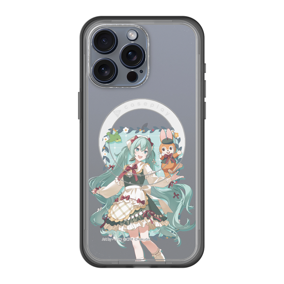 スリムプロテクションプレミアムケース with MagSafe［ 初音ミク×クッピーラムネ - 初音ミク×クッピー - 等身イラスト1 ］