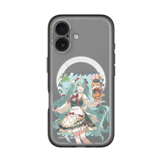 スリムプロテクションプレミアムケース with MagSafe［ 初音ミク×クッピーラムネ - 初音ミク×クッピー - 等身イラスト1 ］