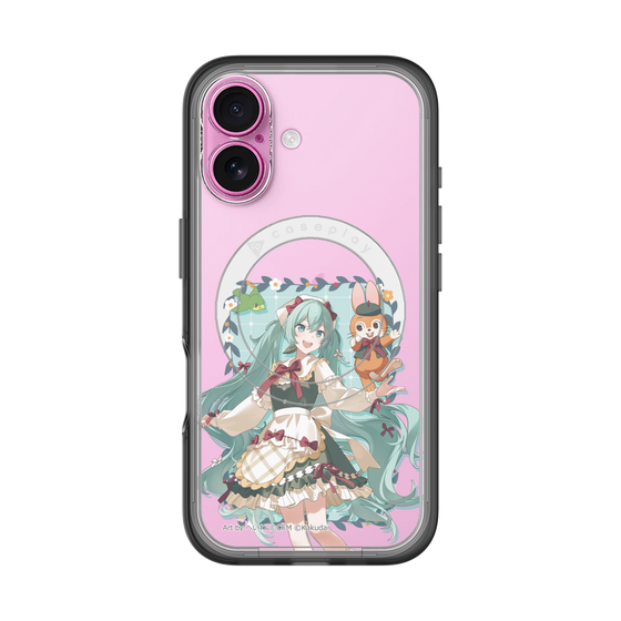 スリムプロテクションプレミアムケース with MagSafe［ 初音ミク×クッピーラムネ - 初音ミク×クッピー - 等身イラスト1 ］