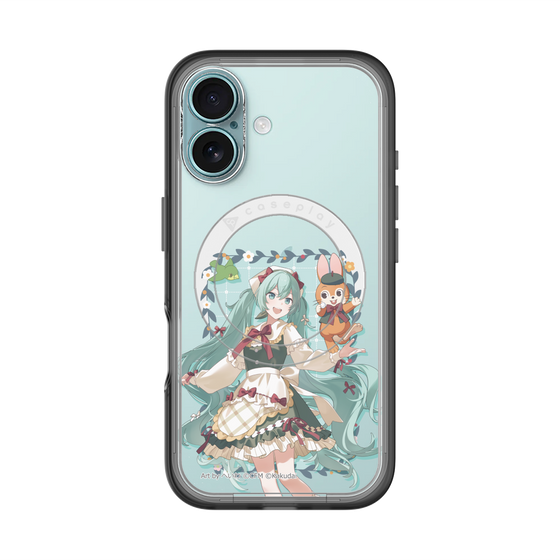 スリムプロテクションプレミアムケース with MagSafe［ 初音ミク×クッピーラムネ - 初音ミク×クッピー - 等身イラスト1 ］