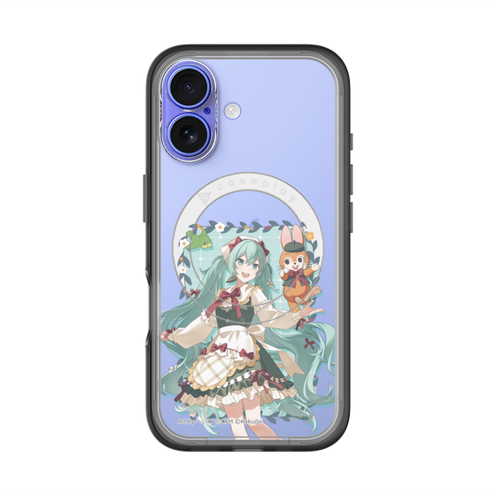 スリムプロテクションプレミアムケース with MagSafe［ 初音ミク×クッピーラムネ - 初音ミク×クッピー - 等身イラスト1 ］