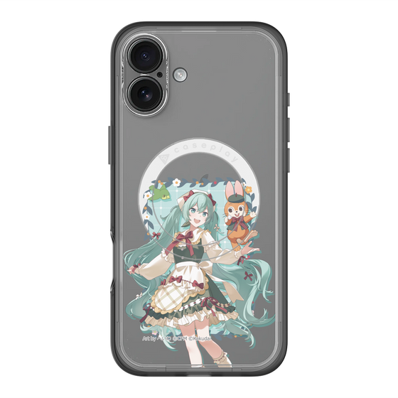 スリムプロテクションプレミアムケース with MagSafe［ 初音ミク×クッピーラムネ - 初音ミク×クッピー - 等身イラスト1 ］