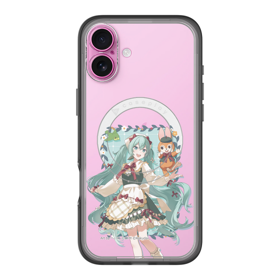 スリムプロテクションプレミアムケース with MagSafe［ 初音ミク×クッピーラムネ - 初音ミク×クッピー - 等身イラスト1 ］