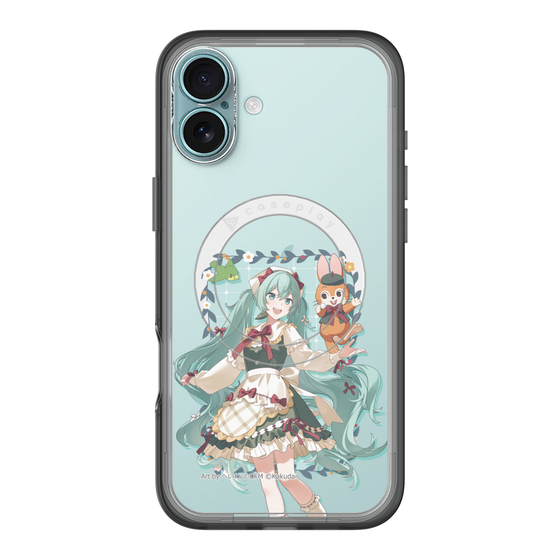 スリムプロテクションプレミアムケース with MagSafe［ 初音ミク×クッピーラムネ - 初音ミク×クッピー - 等身イラスト1 ］