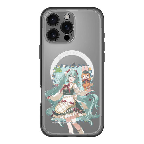 スリムプロテクションプレミアムケース with MagSafe［ 初音ミク×クッピーラムネ - 初音ミク×クッピー - 等身イラスト1 ］