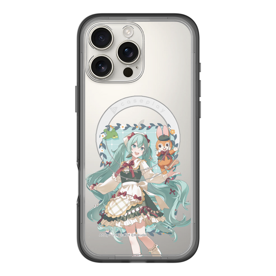 スリムプロテクションプレミアムケース with MagSafe［ 初音ミク×クッピーラムネ - 初音ミク×クッピー - 等身イラスト1 ］
