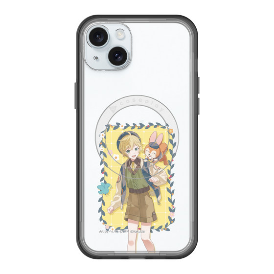 スリムプロテクションプレミアムケース with MagSafe［ 初音ミク×クッピーラムネ - 鏡音レン×クッピー - 等身イラスト1 ］