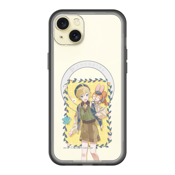 スリムプロテクションプレミアムケース with MagSafe［ 初音ミク×クッピーラムネ - 鏡音レン×クッピー - 等身イラスト1 ］