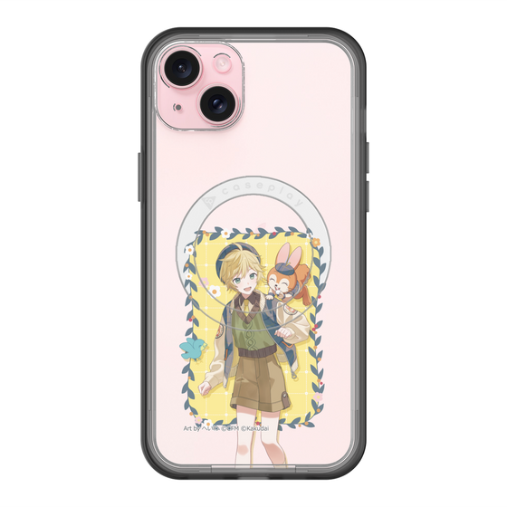 スリムプロテクションプレミアムケース with MagSafe［ 初音ミク×クッピーラムネ - 鏡音レン×クッピー - 等身イラスト1 ］