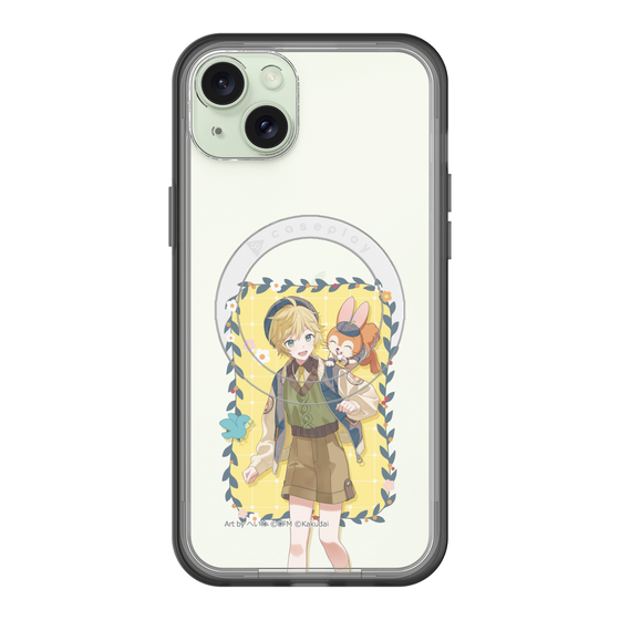 スリムプロテクションプレミアムケース with MagSafe［ 初音ミク×クッピーラムネ - 鏡音レン×クッピー - 等身イラスト1 ］
