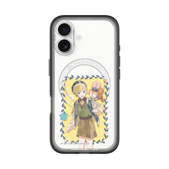 スリムプロテクションプレミアムケース with MagSafe［ 初音ミク×クッピーラムネ - 鏡音レン×クッピー - 等身イラスト1 ］