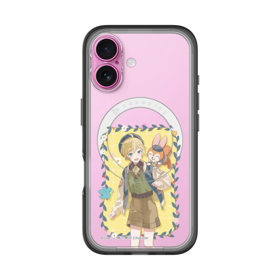 スリムプロテクションプレミアムケース with MagSafe［ 初音ミク×クッピーラムネ - 鏡音レン×クッピー - 等身イラスト1 ］