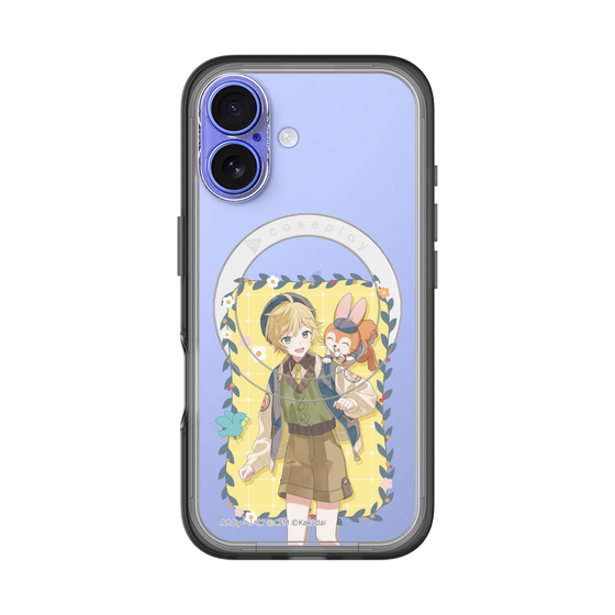 スリムプロテクションプレミアムケース with MagSafe［ 初音ミク×クッピーラムネ - 鏡音レン×クッピー - 等身イラスト1 ］