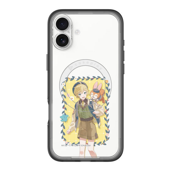 スリムプロテクションプレミアムケース with MagSafe［ 初音ミク×クッピーラムネ - 鏡音レン×クッピー - 等身イラスト1 ］
