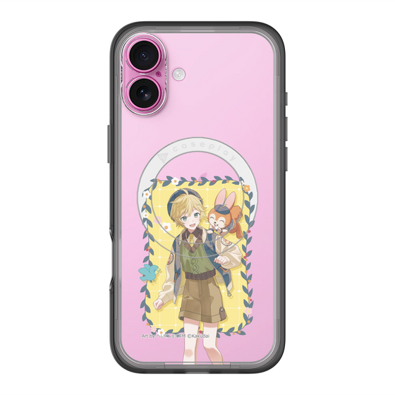 スリムプロテクションプレミアムケース with MagSafe［ 初音ミク×クッピーラムネ - 鏡音レン×クッピー - 等身イラスト1 ］