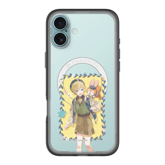 スリムプロテクションプレミアムケース with MagSafe［ 初音ミク×クッピーラムネ - 鏡音レン×クッピー - 等身イラスト1 ］