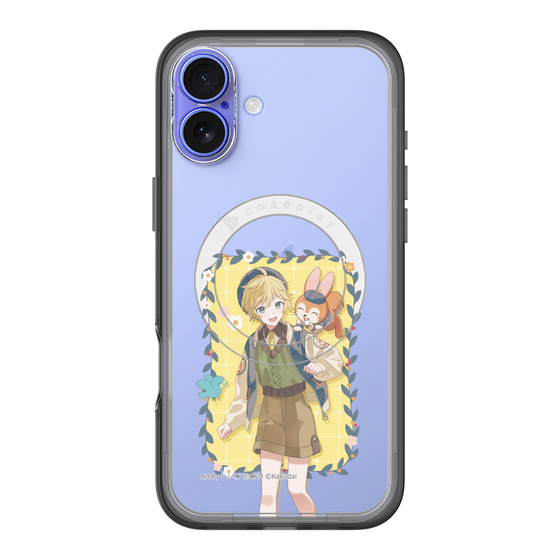 スリムプロテクションプレミアムケース with MagSafe［ 初音ミク×クッピーラムネ - 鏡音レン×クッピー - 等身イラスト1 ］