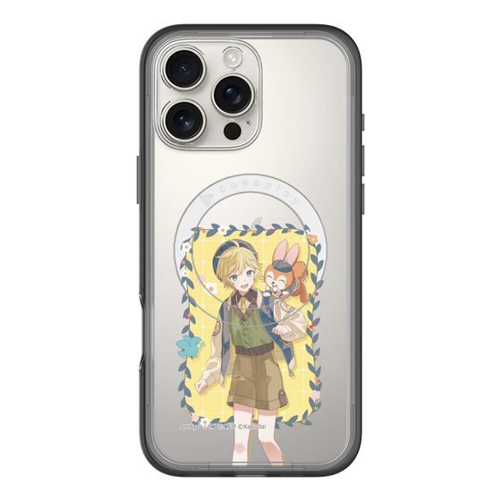 スリムプロテクションプレミアムケース with MagSafe［ 初音ミク×クッピーラムネ - 鏡音レン×クッピー - 等身イラスト1 ］