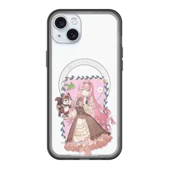 スリムプロテクションプレミアムケース with MagSafe［ 初音ミク×クッピーラムネ - 巡音ルカ×ラム - 等身イラスト1 ］
