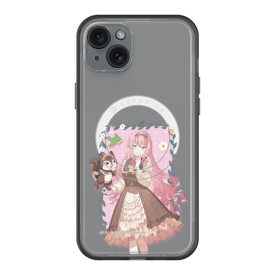スリムプロテクションプレミアムケース with MagSafe［ 初音ミク×クッピーラムネ - 巡音ルカ×ラム - 等身イラスト1 ］