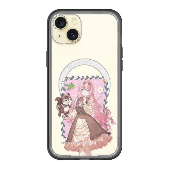 スリムプロテクションプレミアムケース with MagSafe［ 初音ミク×クッピーラムネ - 巡音ルカ×ラム - 等身イラスト1 ］