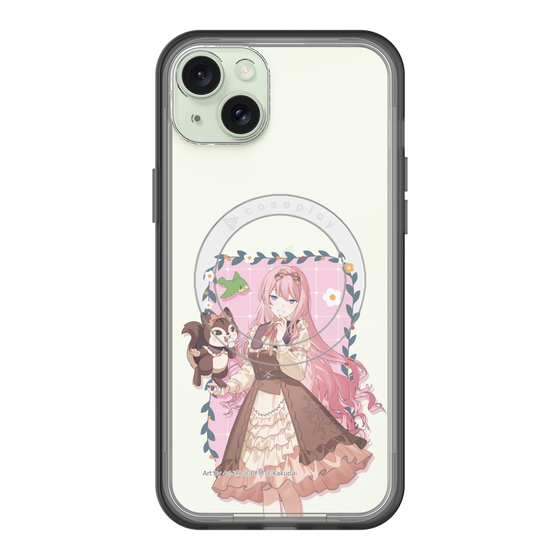 スリムプロテクションプレミアムケース with MagSafe［ 初音ミク×クッピーラムネ - 巡音ルカ×ラム - 等身イラスト1 ］