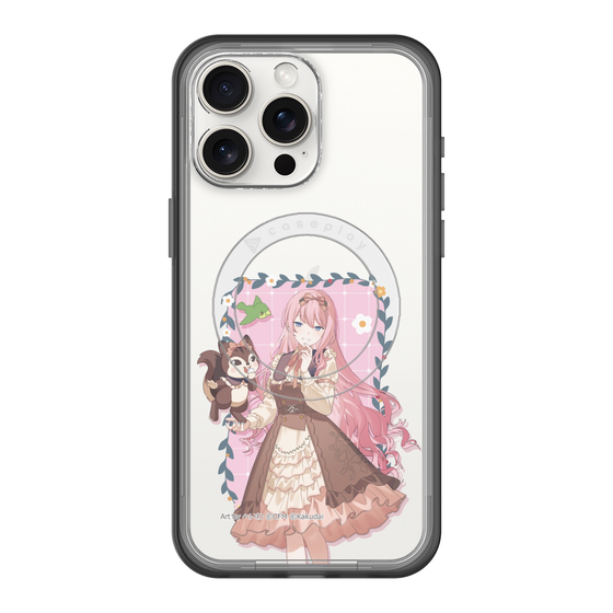 スリムプロテクションプレミアムケース with MagSafe［ 初音ミク×クッピーラムネ - 巡音ルカ×ラム - 等身イラスト1 ］
