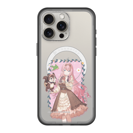 スリムプロテクションプレミアムケース with MagSafe［ 初音ミク×クッピーラムネ - 巡音ルカ×ラム - 等身イラスト1 ］