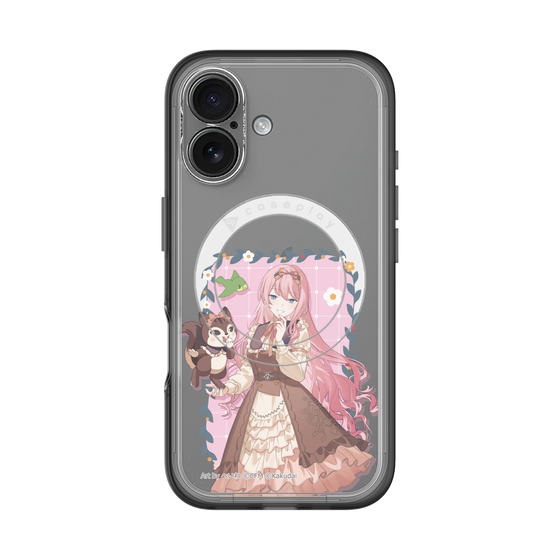 スリムプロテクションプレミアムケース with MagSafe［ 初音ミク×クッピーラムネ - 巡音ルカ×ラム - 等身イラスト1 ］