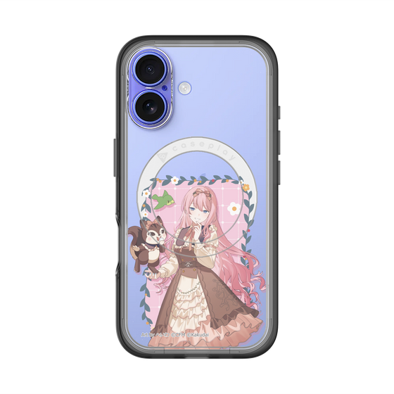 スリムプロテクションプレミアムケース with MagSafe［ 初音ミク×クッピーラムネ - 巡音ルカ×ラム - 等身イラスト1 ］