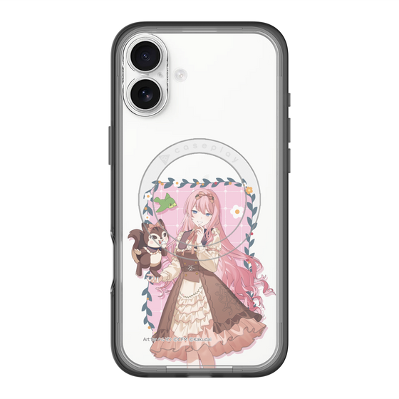 スリムプロテクションプレミアムケース with MagSafe［ 初音ミク×クッピーラムネ - 巡音ルカ×ラム - 等身イラスト1 ］