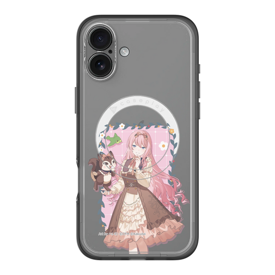 スリムプロテクションプレミアムケース with MagSafe［ 初音ミク×クッピーラムネ - 巡音ルカ×ラム - 等身イラスト1 ］