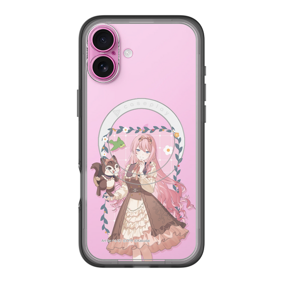 スリムプロテクションプレミアムケース with MagSafe［ 初音ミク×クッピーラムネ - 巡音ルカ×ラム - 等身イラスト1 ］