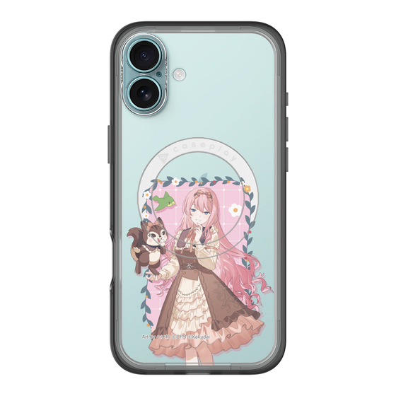 スリムプロテクションプレミアムケース with MagSafe［ 初音ミク×クッピーラムネ - 巡音ルカ×ラム - 等身イラスト1 ］