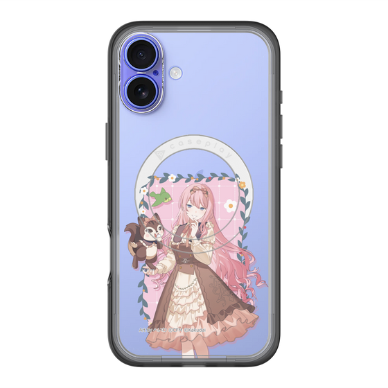 スリムプロテクションプレミアムケース with MagSafe［ 初音ミク×クッピーラムネ - 巡音ルカ×ラム - 等身イラスト1 ］