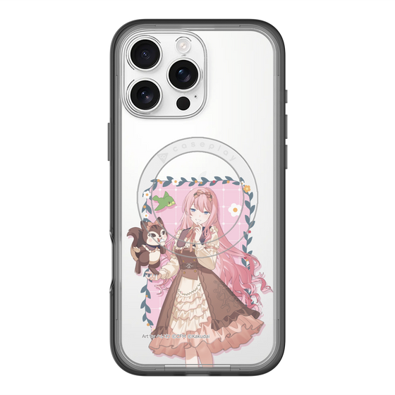 スリムプロテクションプレミアムケース with MagSafe［ 初音ミク×クッピーラムネ - 巡音ルカ×ラム - 等身イラスト1 ］