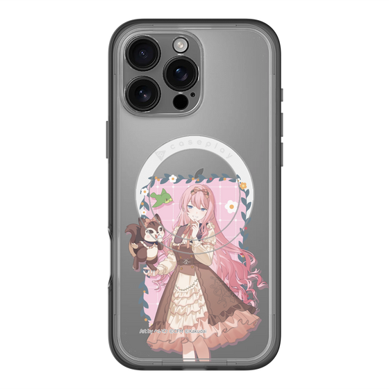 スリムプロテクションプレミアムケース with MagSafe［ 初音ミク×クッピーラムネ - 巡音ルカ×ラム - 等身イラスト1 ］