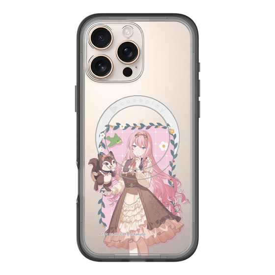 スリムプロテクションプレミアムケース with MagSafe［ 初音ミク×クッピーラムネ - 巡音ルカ×ラム - 等身イラスト1 ］