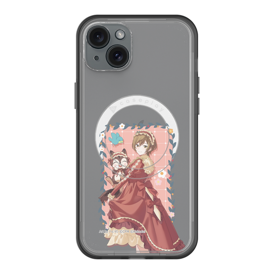 スリムプロテクションプレミアムケース with MagSafe［ 初音ミク×クッピーラムネ - MEIKO×ラム - 等身イラスト1 ］