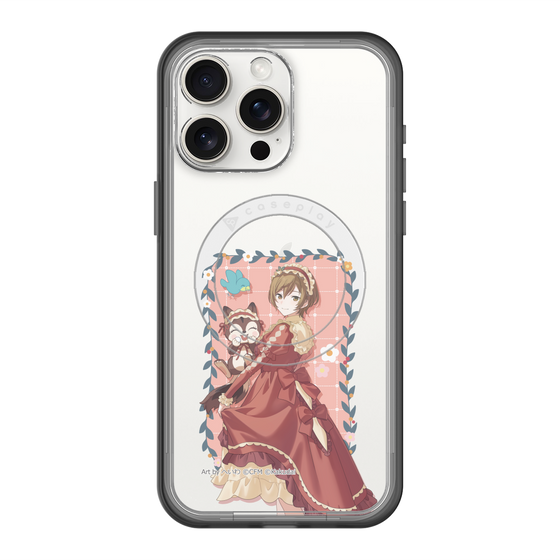 スリムプロテクションプレミアムケース with MagSafe［ 初音ミク×クッピーラムネ - MEIKO×ラム - 等身イラスト1 ］