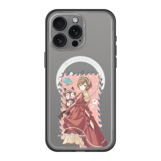 スリムプロテクションプレミアムケース with MagSafe［ 初音ミク×クッピーラムネ - MEIKO×ラム - 等身イラスト1 ］