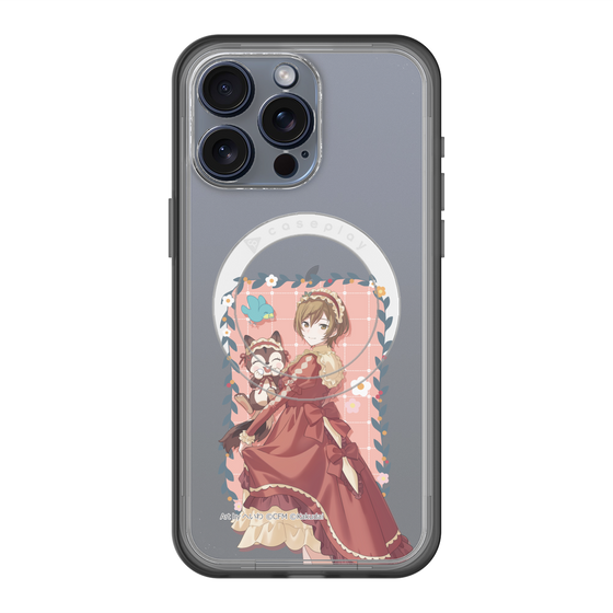 スリムプロテクションプレミアムケース with MagSafe［ 初音ミク×クッピーラムネ - MEIKO×ラム - 等身イラスト1 ］